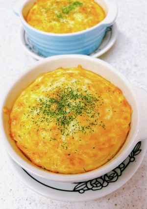 とろろのチーズ焼き⑤筍とグリーンピース-レシピのメイン写真