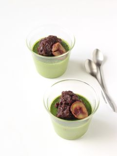 生クリームなし!あっさり抹茶プリン-レシピのメイン写真