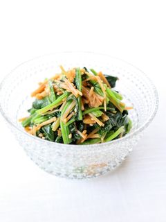 とっても簡単【なめたけほうれん草】-レシピのメイン写真