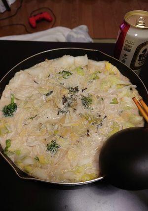 船務長のアーモンド酸菜鍋-レシピのメイン写真