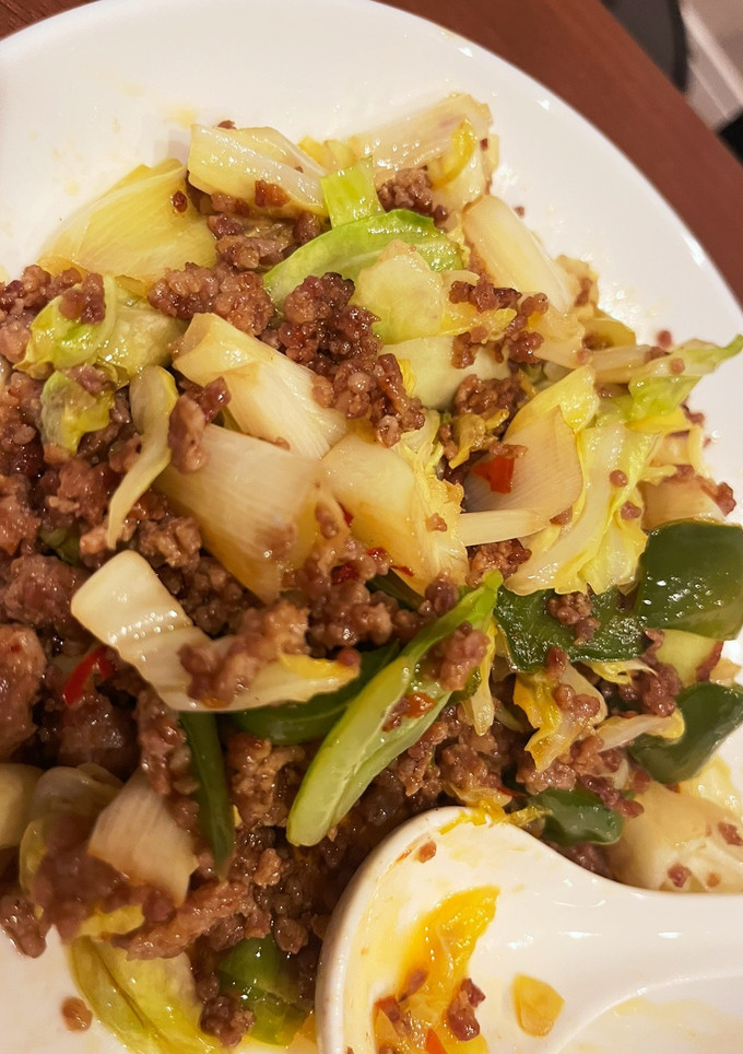 そぼろで回鍋肉風野菜炒め-レシピのメイン写真
