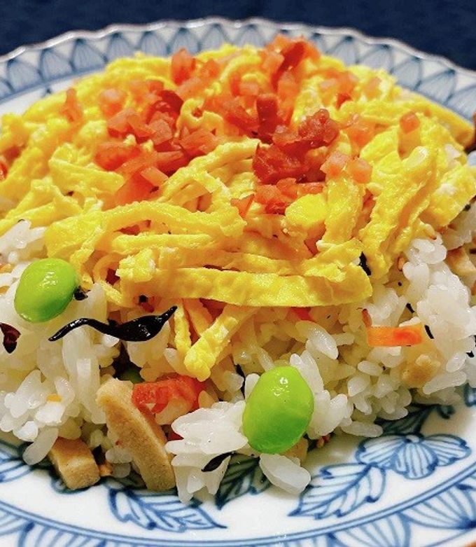 四十九日のレシピ〈2枚組〉 ひじきと高野豆腐のちらし寿司 by 笑顔会（えがおえ） 【クックパッド