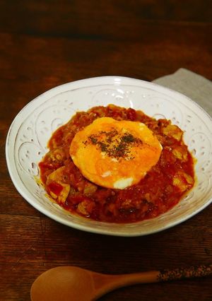 電子レンジで簡単オムレツカレー-レシピのメイン写真