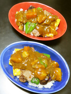 焼き野菜とステーキのトッピング激辛カレー-レシピのメイン写真