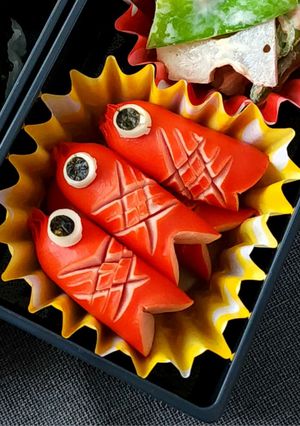 赤ウインナーでミニ鯉のぼり-レシピのメイン写真