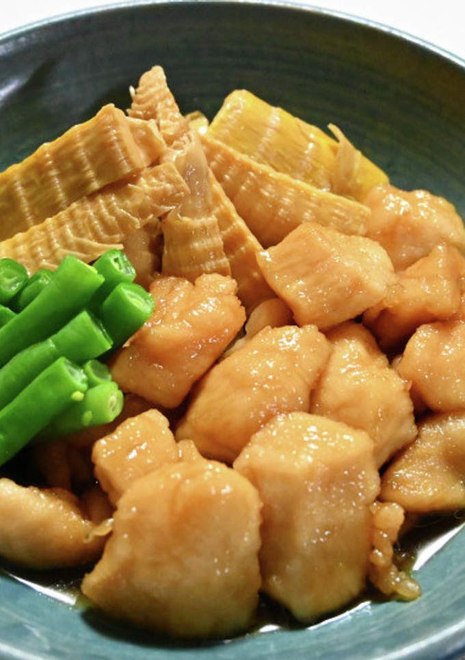 たけのこと鶏むね肉の揚げ煮-レシピのメイン写真