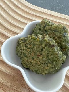 洗い物0!離乳食 バナナほうれん草おやき-レシピのメイン写真