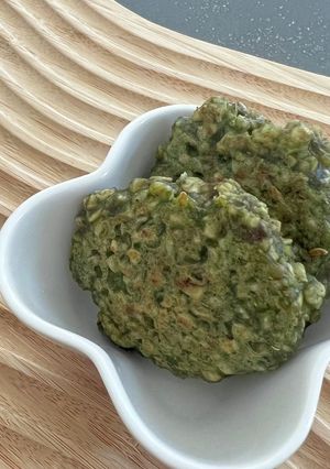 洗い物０！離乳食　バナナほうれん草おやき-レシピのメイン写真