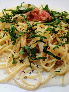 新玉ねぎで♪簡単明太子クリームパスタ♪-レシピのメイン写真