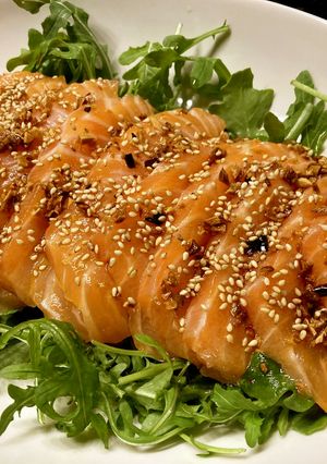 Salmon Sashimi-レシピのメイン写真