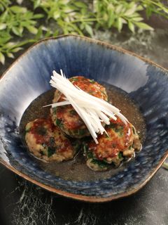 簡単!餡掛けニラだんご-レシピのメイン写真