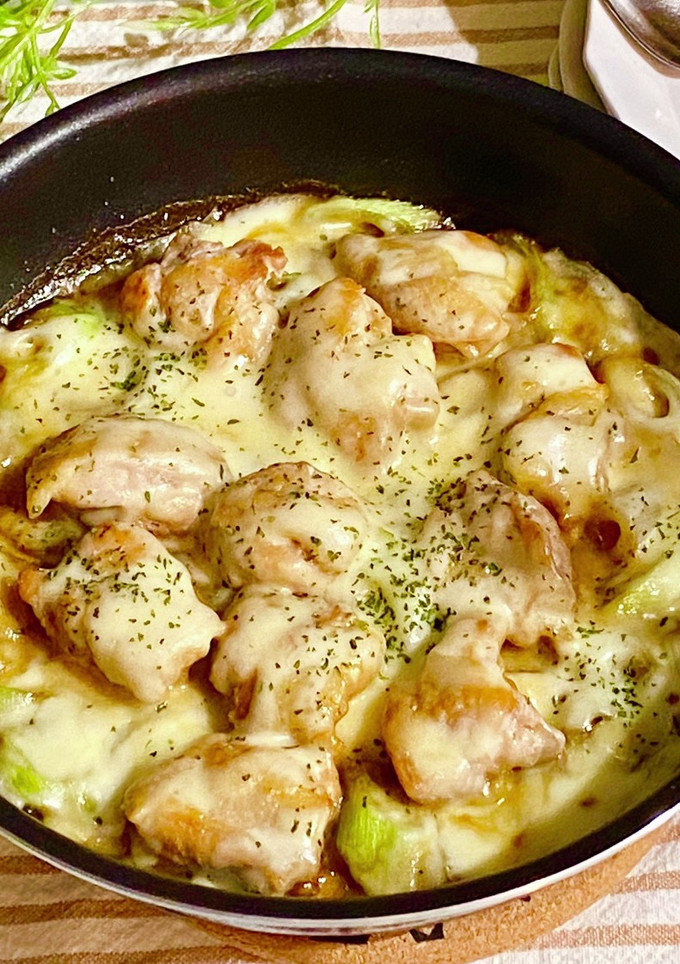 簡単☆鶏もも肉とネギの照りチーズ焼き-レシピのメイン写真