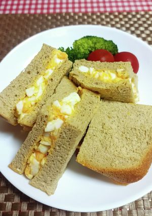 ★低糖質!食パンで*たまごサンド*♪-レシピのメイン写真