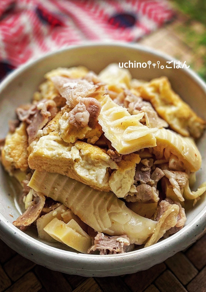 たけのこと厚揚げの味噌煮込み-レシピのメイン写真
