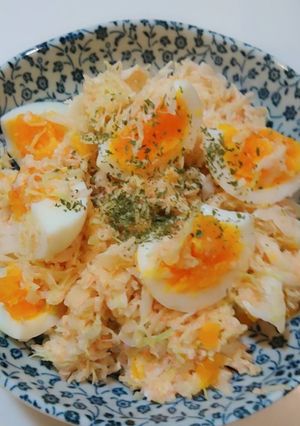 簡単！美味♪キャベツ卵のたらこマヨサラダ-レシピのメイン写真