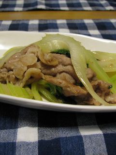 セロリと豚のエスニック炒め-レシピのメイン写真
