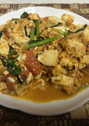 ニラ玉トマト豆腐-レシピのメイン写真