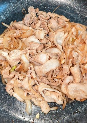 簡単♪ 焼豚のタレで作る甘辛豚肉炒め-レシピのメイン写真