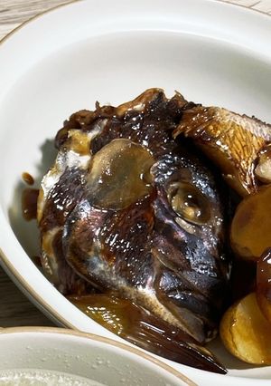 鯛の煮付け(じゃが、ねぎ)-レシピのメイン写真