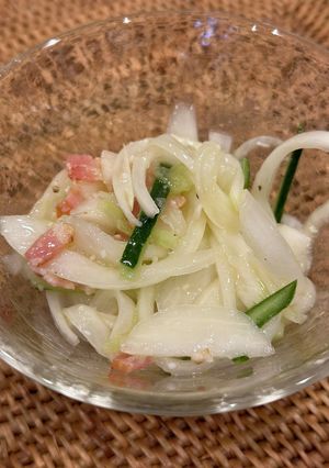 新玉ねぎの塩麹サラダ-レシピのメイン写真