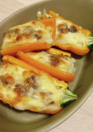 パプリカのポテト詰めチーズ焼き-レシピのメイン写真