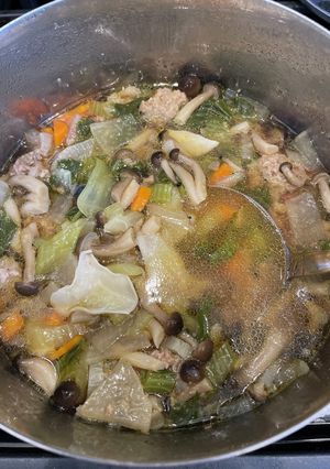醤油ベースの肉団子スープ-レシピのメイン写真