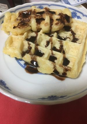 お豆腐と米粉のもっちりワッフル-レシピのメイン写真