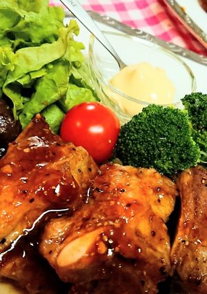 簡単！美味しい！【スペアリブの甘辛煮】-レシピのメイン写真