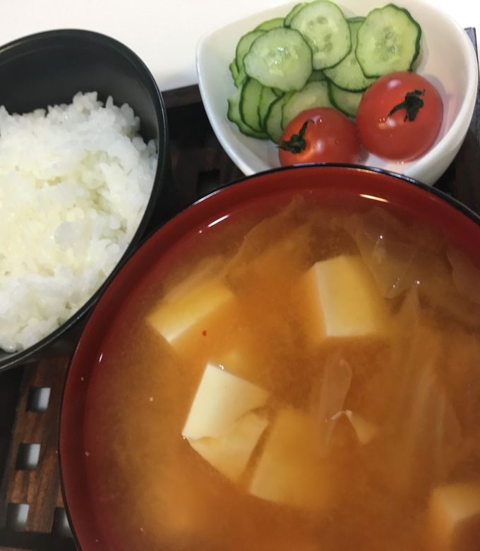 キムチと豆腐の味噌汁-レシピのメイン写真