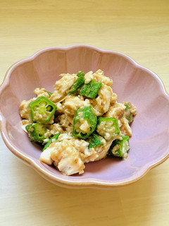 オクラと豆腐のゴマ味噌和え-レシピのメイン写真