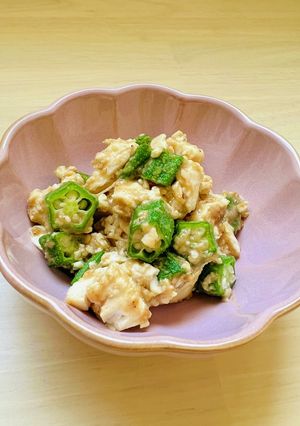 オクラと豆腐のゴマ味噌和え-レシピのメイン写真