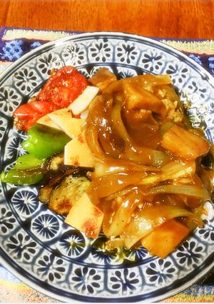 フライパン❤夏野菜❤薩摩揚げ☆カレー☆☆-レシピのメイン写真