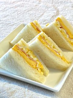 玉子焼きと卵マヨ♪Wたまごサンドイッチ-レシピのメイン写真