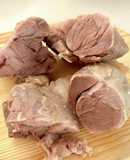 低温調理で基本茹で豚すね肉 仕込み冷凍