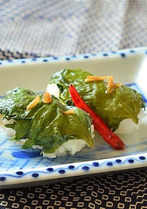 青じそ（大葉）のにんにくしょうゆ漬け♪-レシピのメイン写真