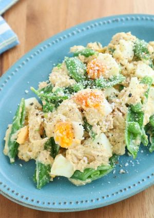 スナップエンドウとツナのカレーマヨサラダ-レシピのメイン写真