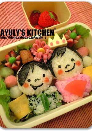 *ひなまつり弁当*キャラ弁*-レシピのメイン写真