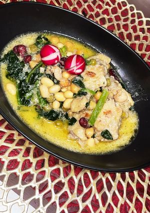 鶏の手羽元とビーンズのクリーム煮-レシピのメイン写真