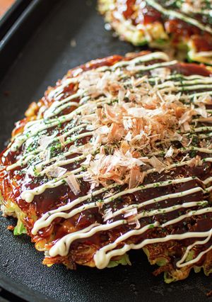 簡単！小麦粉で基本のキャベツお好み焼き-レシピのメイン写真