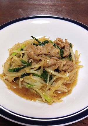 減塩 豚もやしのにんにく醤油あんかけ-レシピのメイン写真