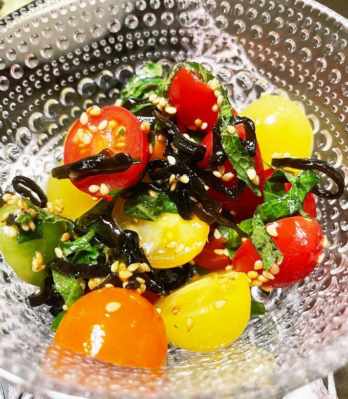 白ワインのお供に！ミニトマトの塩昆布和え-レシピのメイン写真