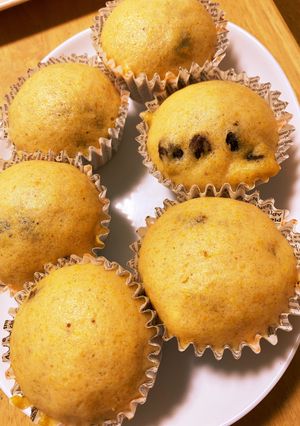 米粉のたまご蒸しパン　にんじんレーズン入-レシピのメイン写真