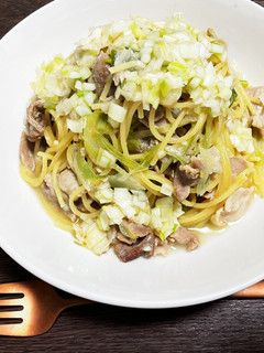 豚塩ダレパスタ-レシピのメイン写真