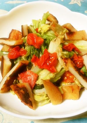❤焼きキャベツ☆トマト薩摩揚げ❤お供☆☆-レシピのメイン写真