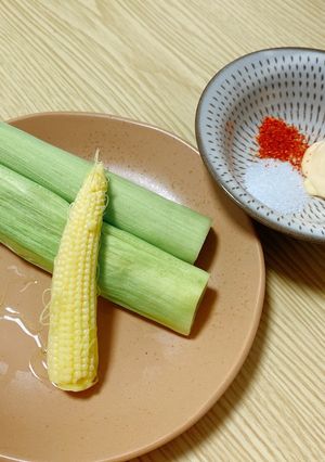 ヤングコーン蒸し-レシピのメイン写真