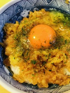 天つゆ丼●揚げ玉/天かす活用節約レシピ-レシピのメイン写真