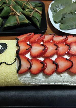 鯉のぼりロール-レシピのメイン写真
