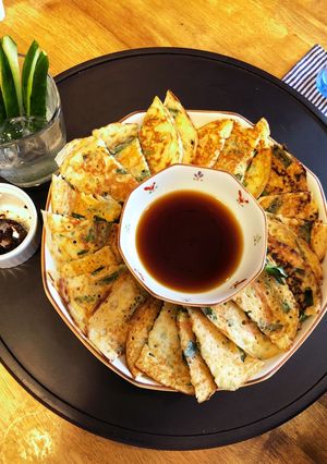 米粉チヂミ♡（ニラ・干しエビ）-レシピのメイン写真
