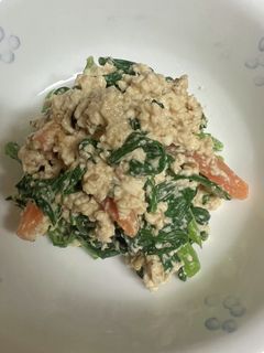 超手抜き 簡単 春菊の白和え-レシピのメイン写真