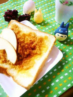 シナモン香る すりりんごのトースト -レシピのメイン写真